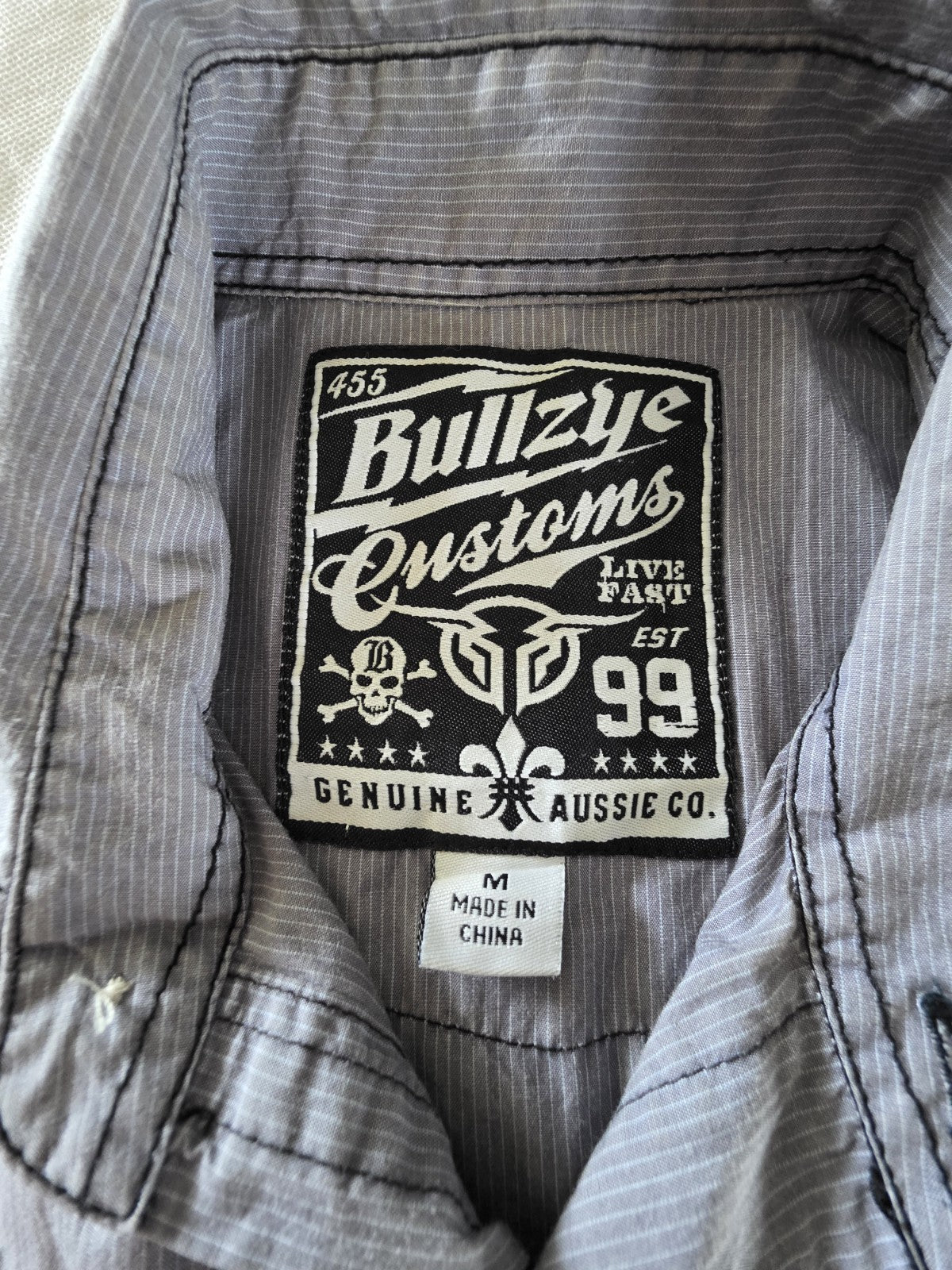 Bullzye Customs  Arena Long Sleeve Mens Shirt Size M
