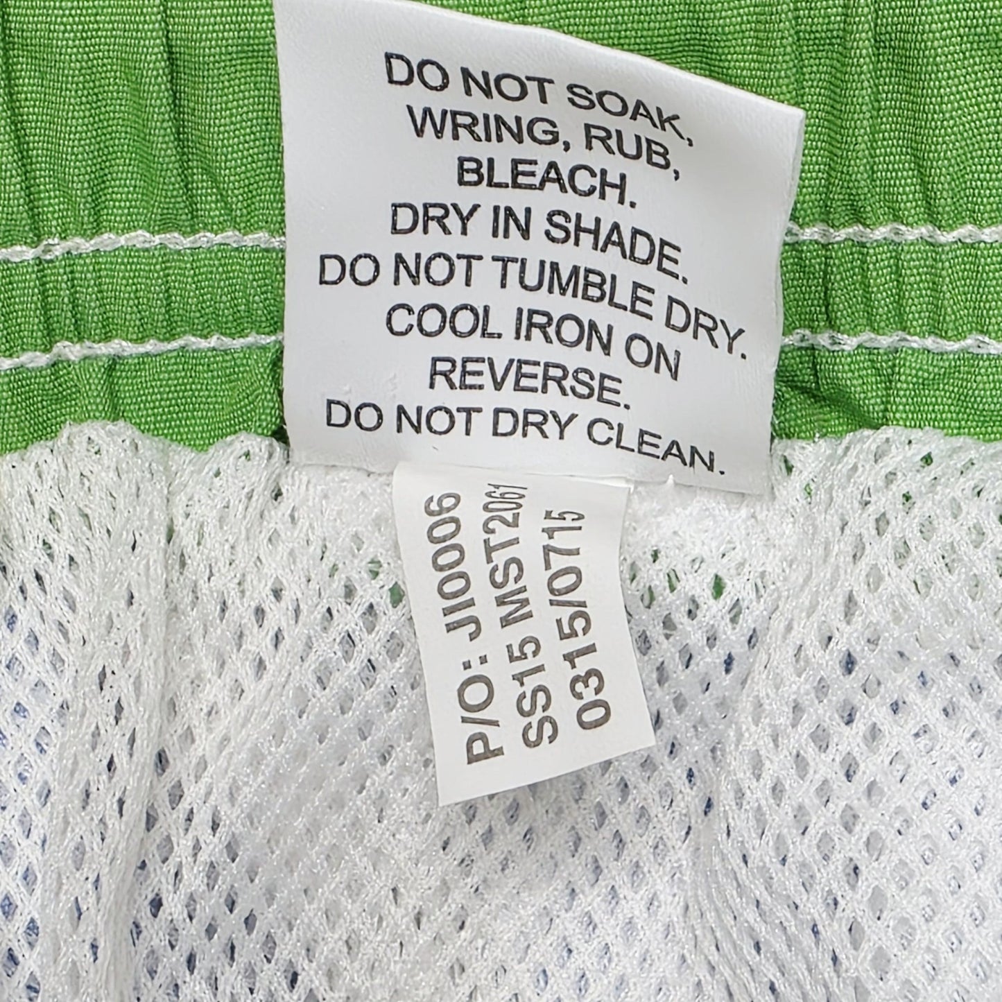 RB Sellars Shorts Men's 34 Blue Swim Elastic Waist Drawstring Mesh Lined Bermuda
