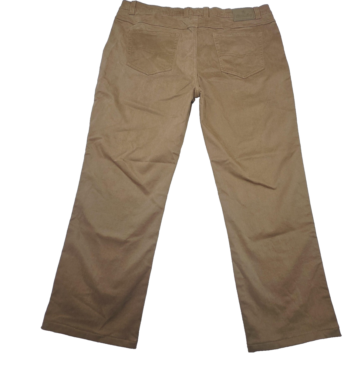 Thomas Cook Jeans Mens 42x27 Brown Straight Slim Comfort Waist Denim Stretch