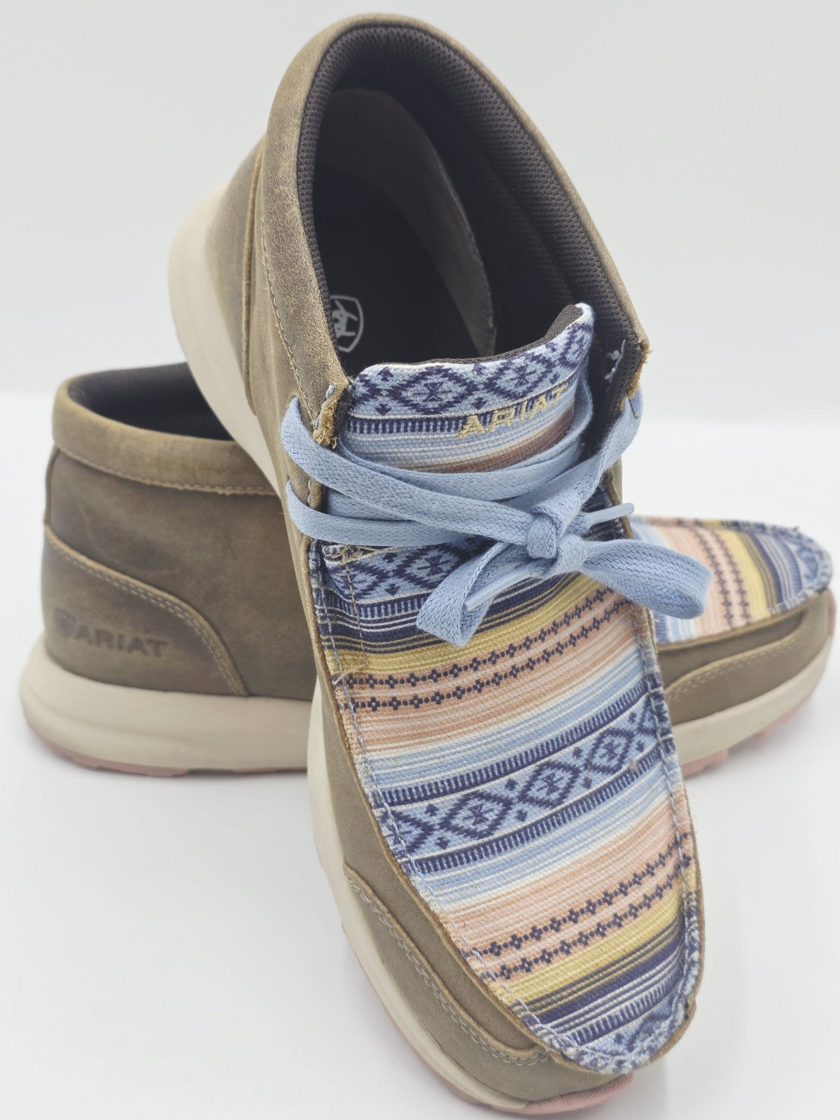 Ariat Spitfire Boots Leather Western Woman 8.5 Relaxed Moc Lace up 10027345 