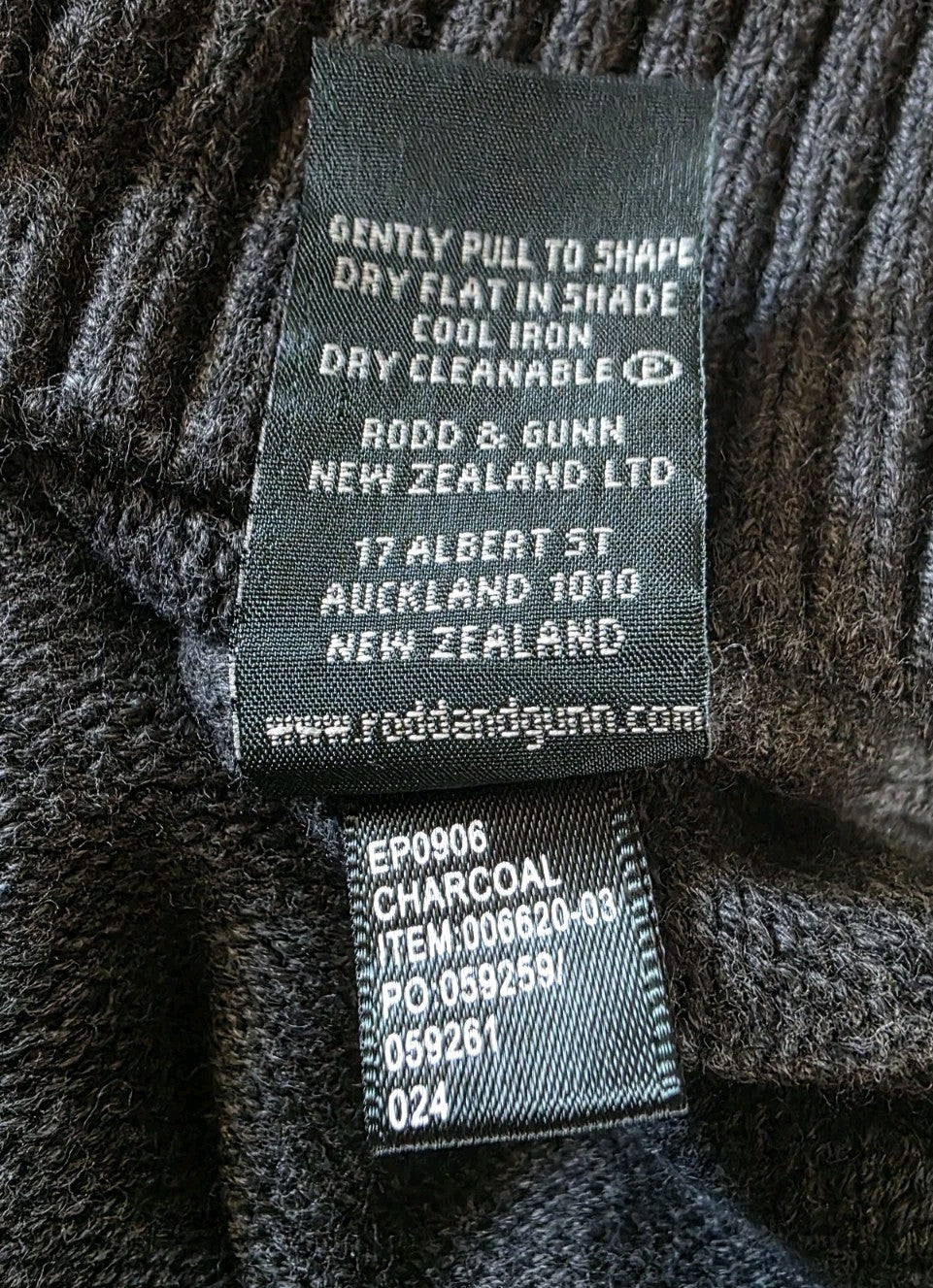 Rodd & Gunn Charcoal Men's Knitted Jumper Size XL
