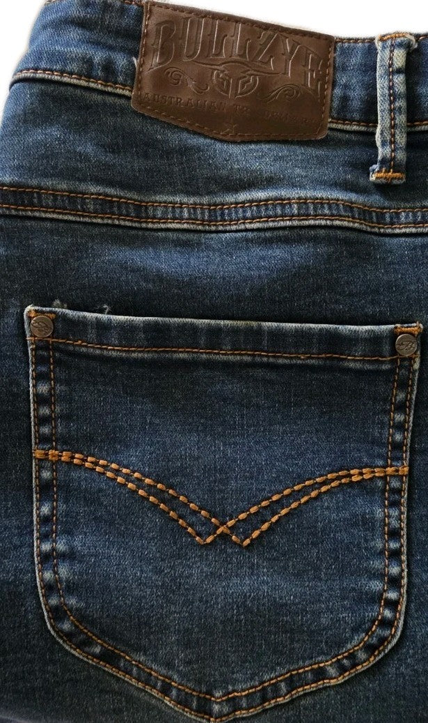 Bullzye Mid Rise Denim Shorts Ladies Size 18