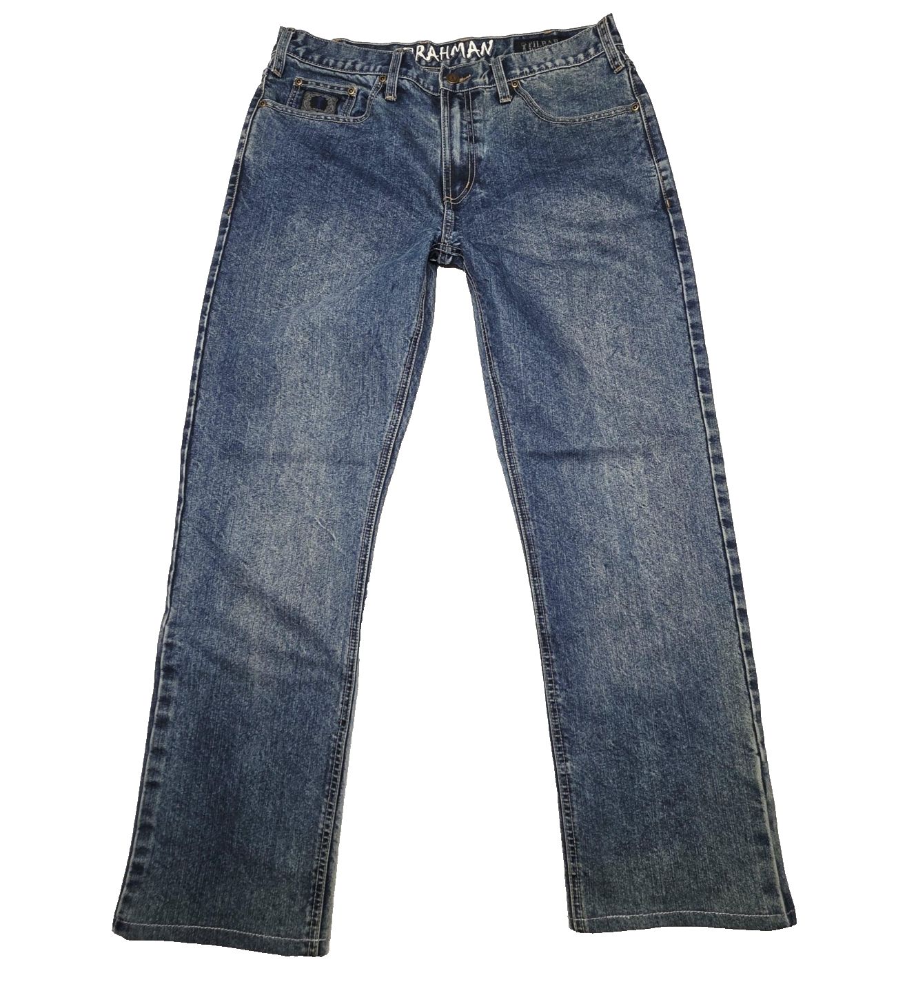 Ritemate Pilbara Western Brahman Jeans Mens 33x32 Blue Straight Regular Stretch