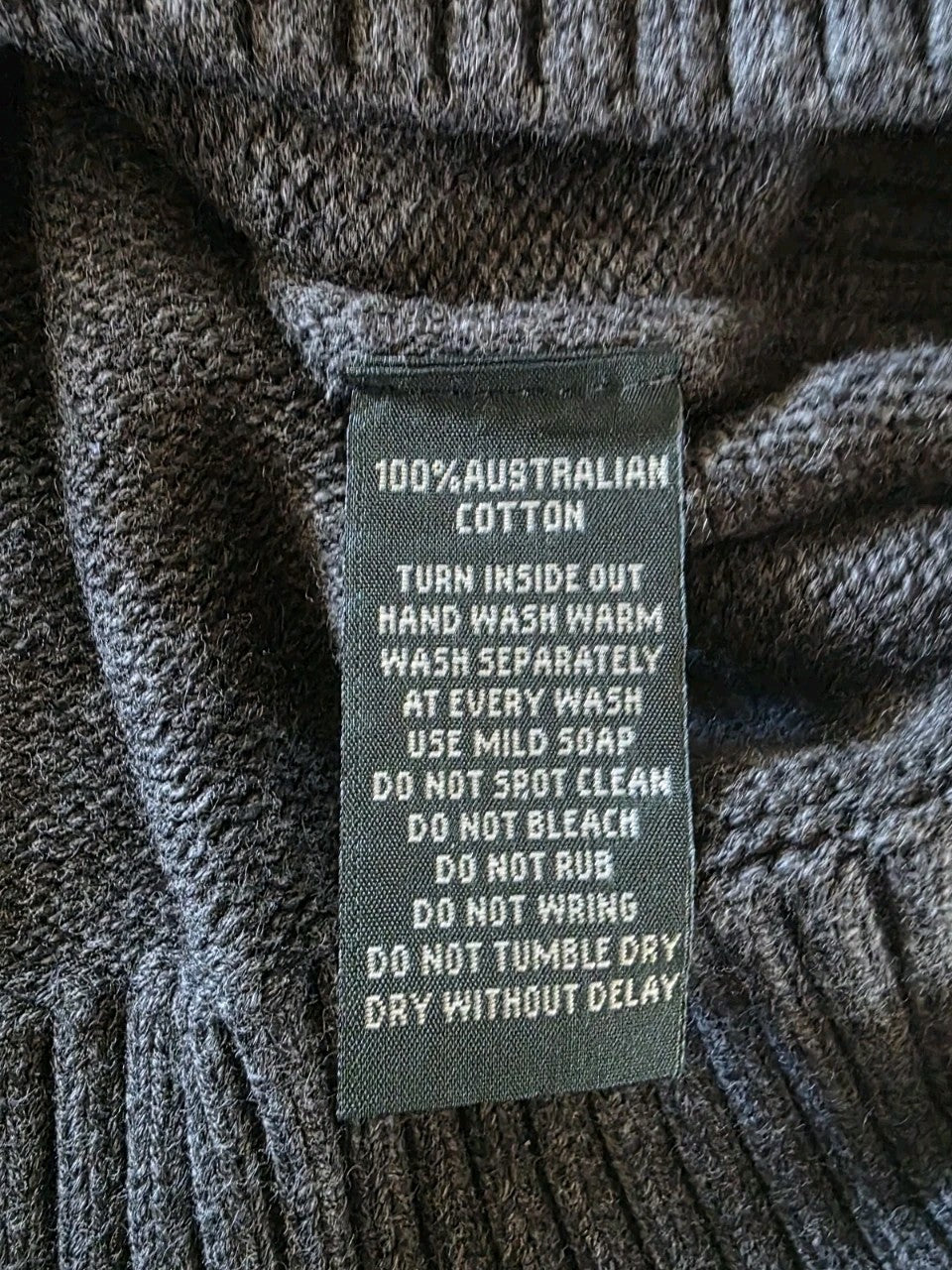 Rodd & Gunn Charcoal Men's Knitted Jumper Size XL