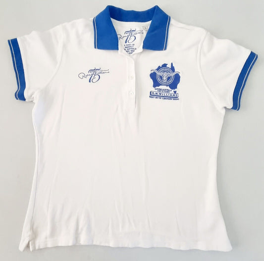 R.M. Williams 75th Anniversary Polo Short Sleeve Shirt Ladies Size 16