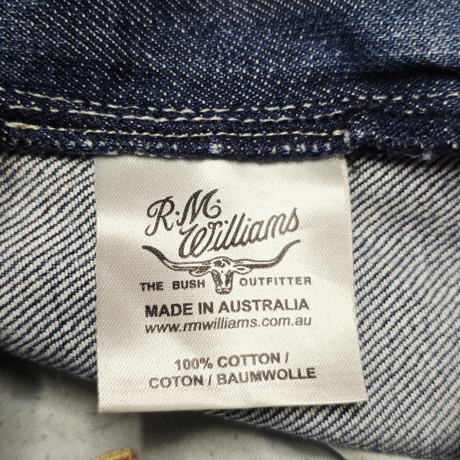 R.M. Williams Jeans Women's 10 Blue Straight Denim Distressed Medium Wash
