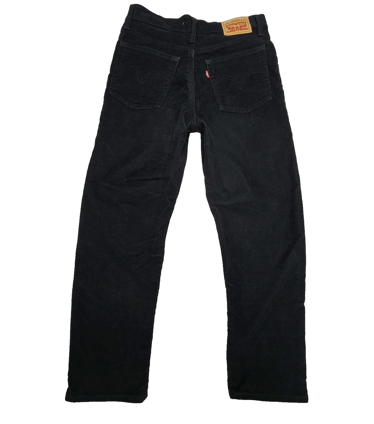 Levi's Jeans Women's W26 L26 Black Wedgie Straight Corduroy Stretch Button Fly