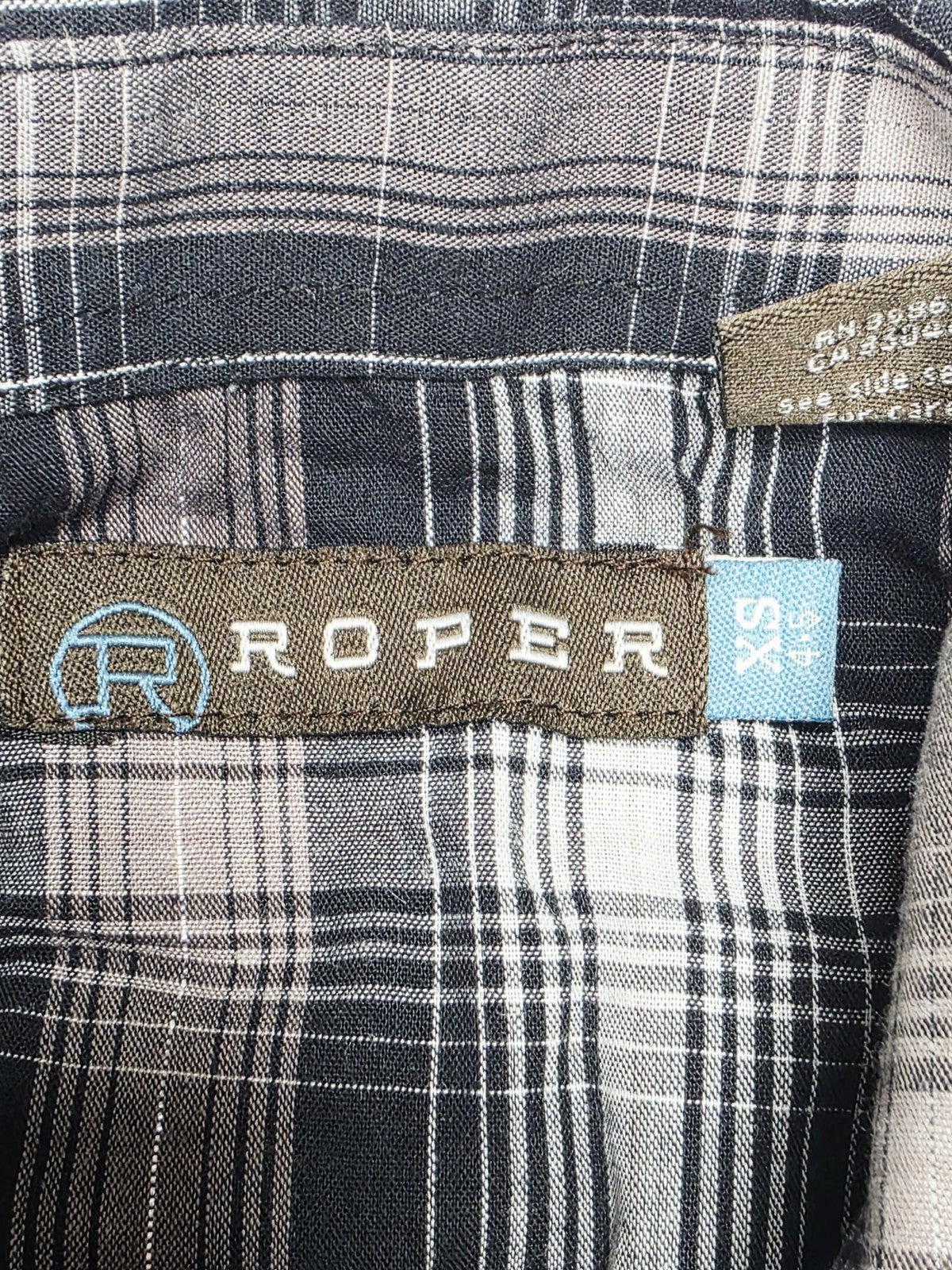 Roper Western Rodeo Girls Shirt Size XS 4/5