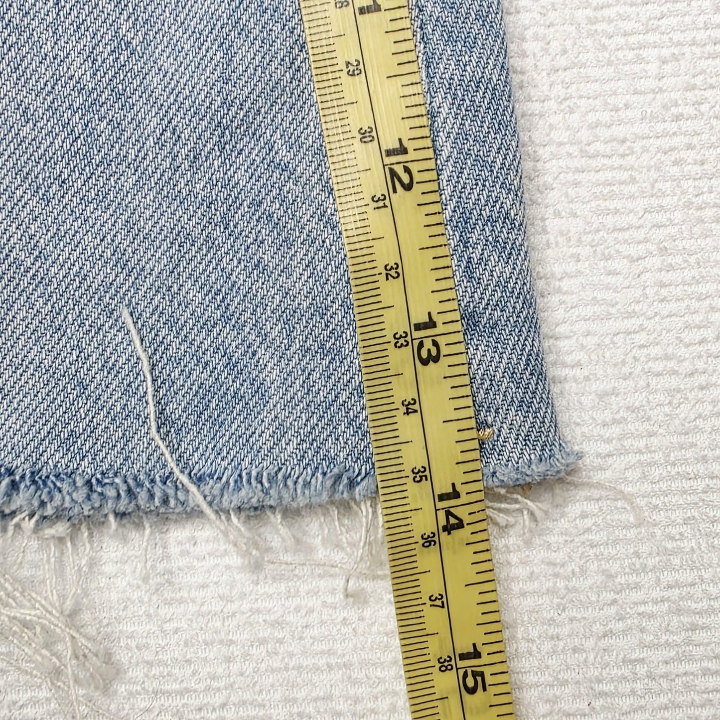Lee Skirt Women's 12 Blue Denim Relaxed Mini Raw Hem Casual Soho Fade Summer