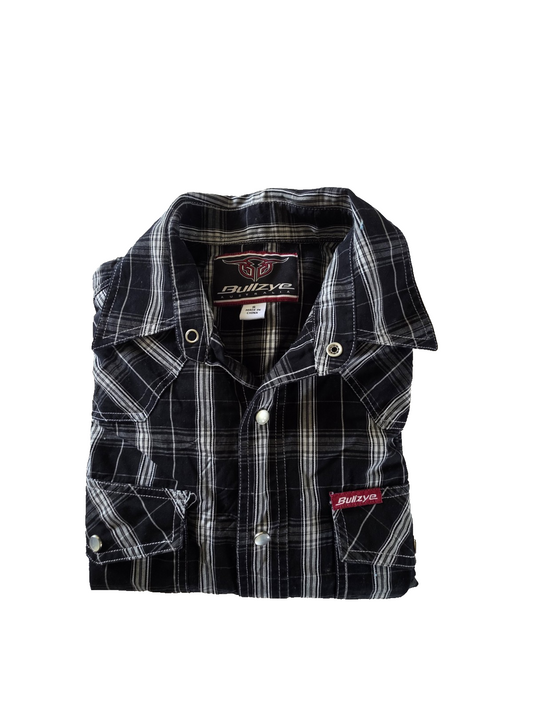 Bullzye Western Long Sleeve Mens Shirt Size S