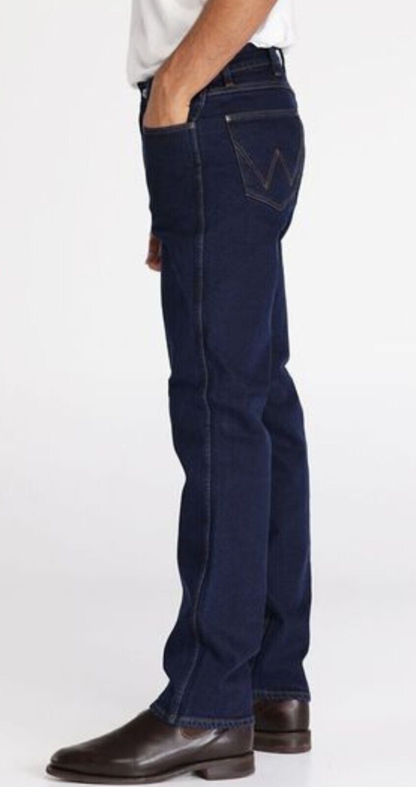 Wrangler Classic Straight Leg Original Rinse Indigo Mens Jeans Size 31x29