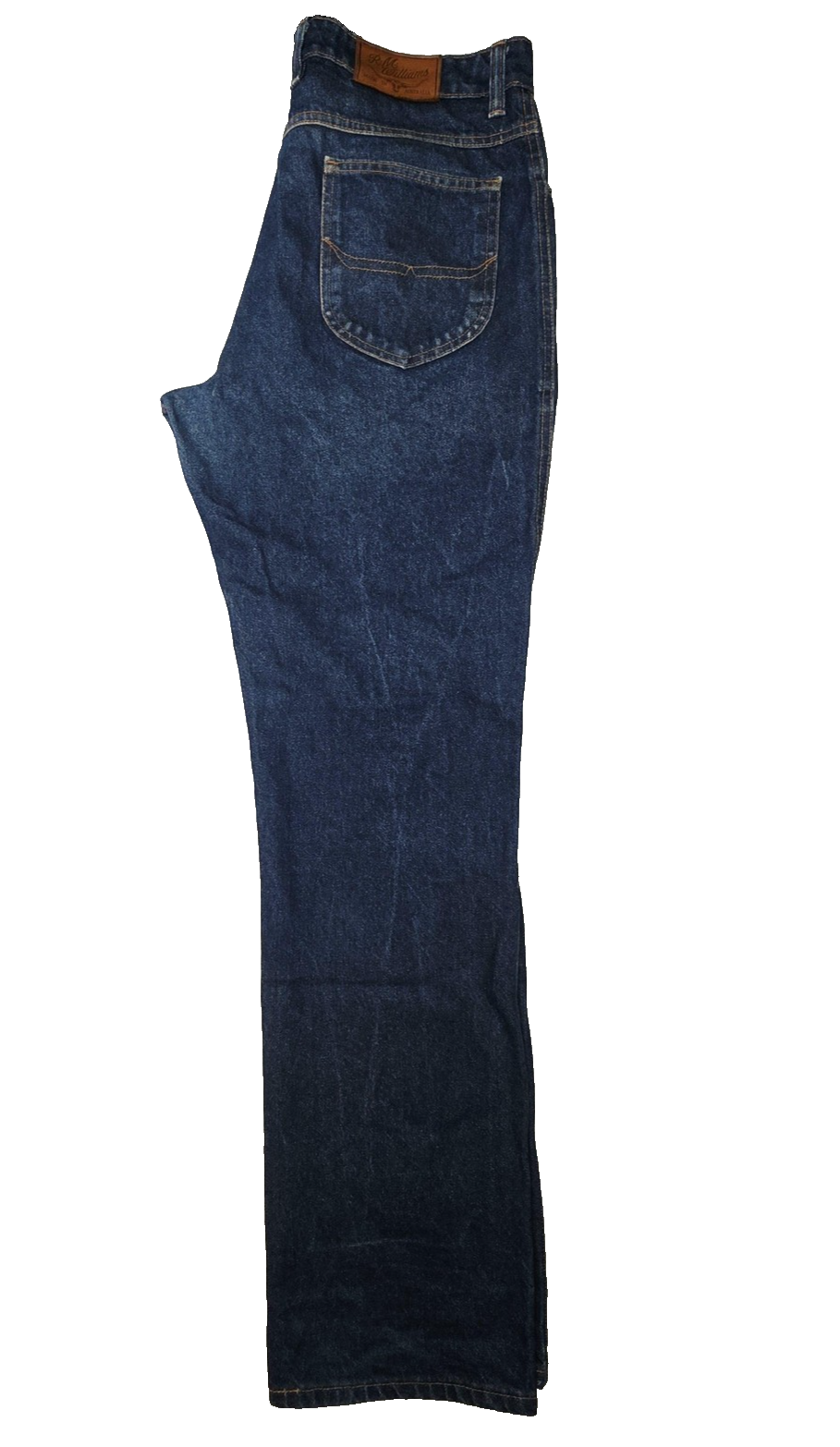 R.M. Williams Jeans Men's 34R Blue Straight Regular Cotton Denim Zip Fly TJ759