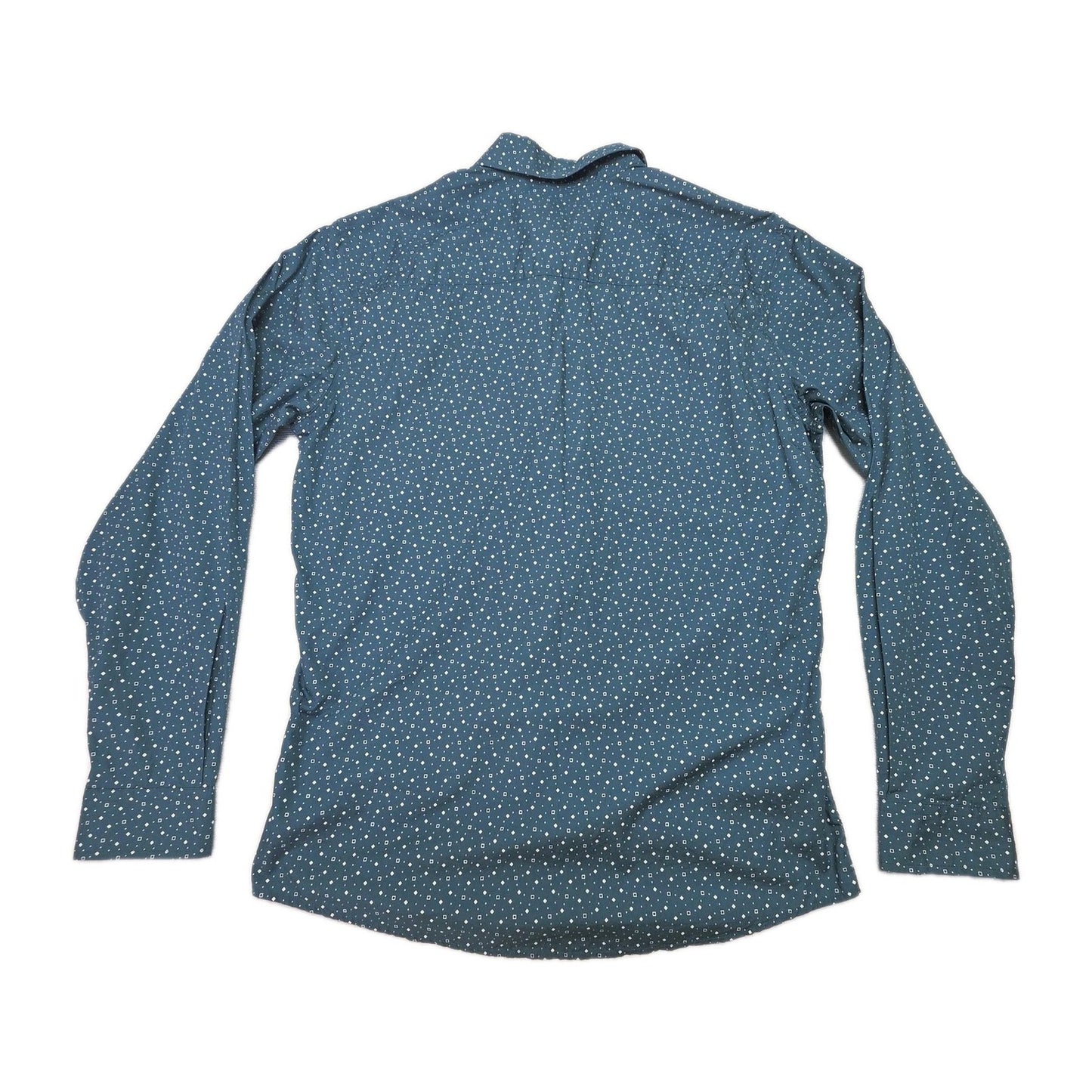Cinch Shirt Women's S Blue Modern Fit Long Sleeve Button Up Cotton Geometric