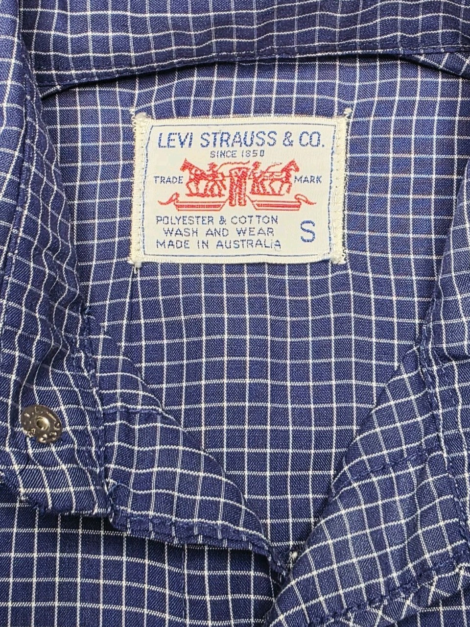 Levi's Long Sleeve Ladies Shirt Size Small Australian Made