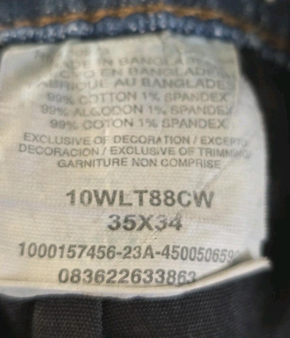 Wrangler Retro Slim Straight Jeans Mens Size 35 x 33