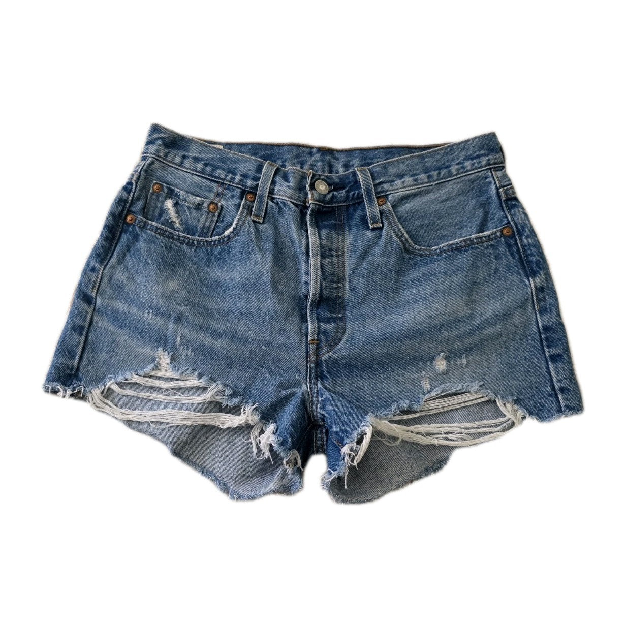 Levi's 501 Cheeky Cut Off Ladies Shorts Size 32