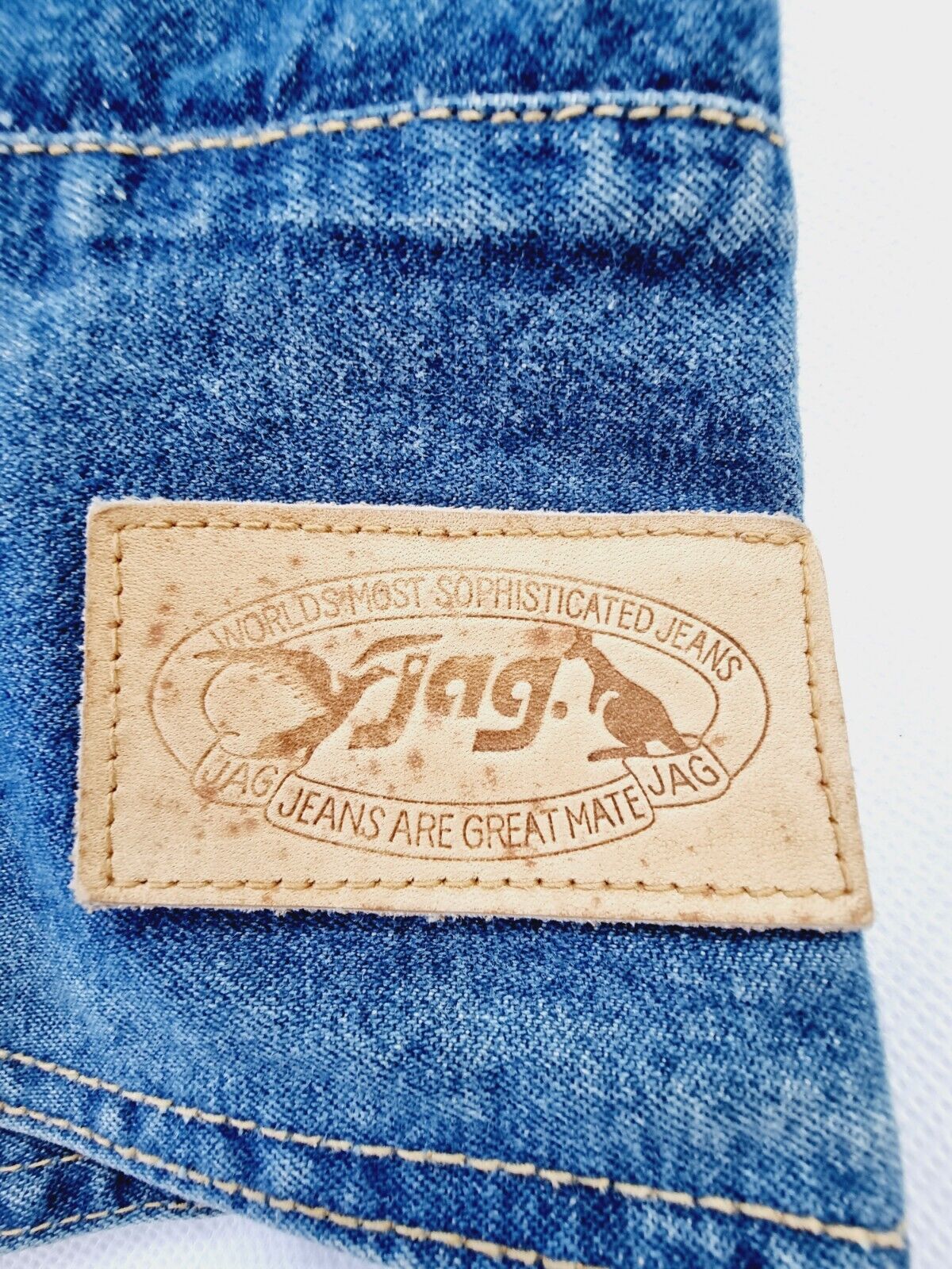 Jag Vintage 80's 90's Denim Sleeveless Vest Size M