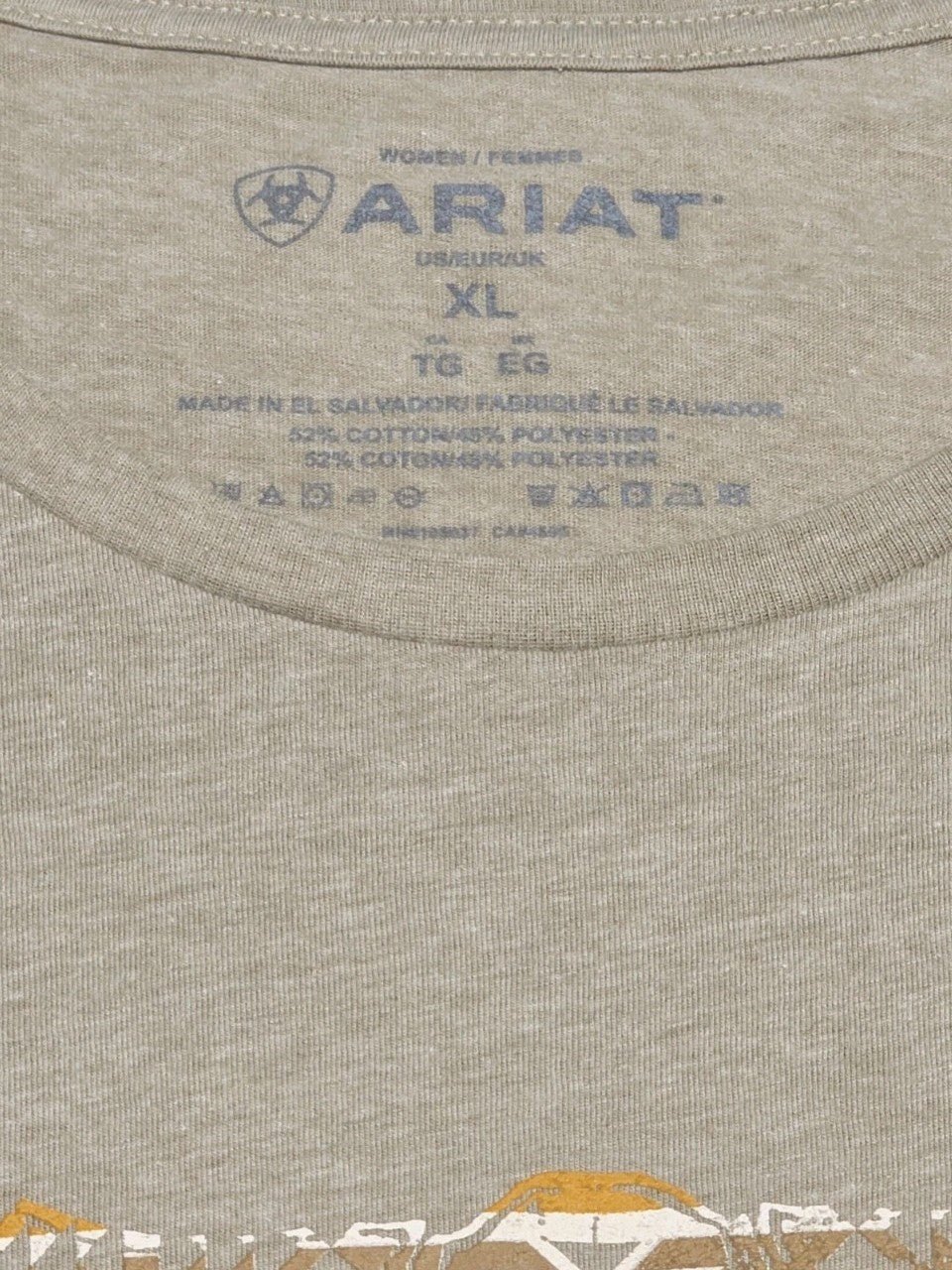Ariat  Aztec Longhorn Classic Tee Ladies Size XL