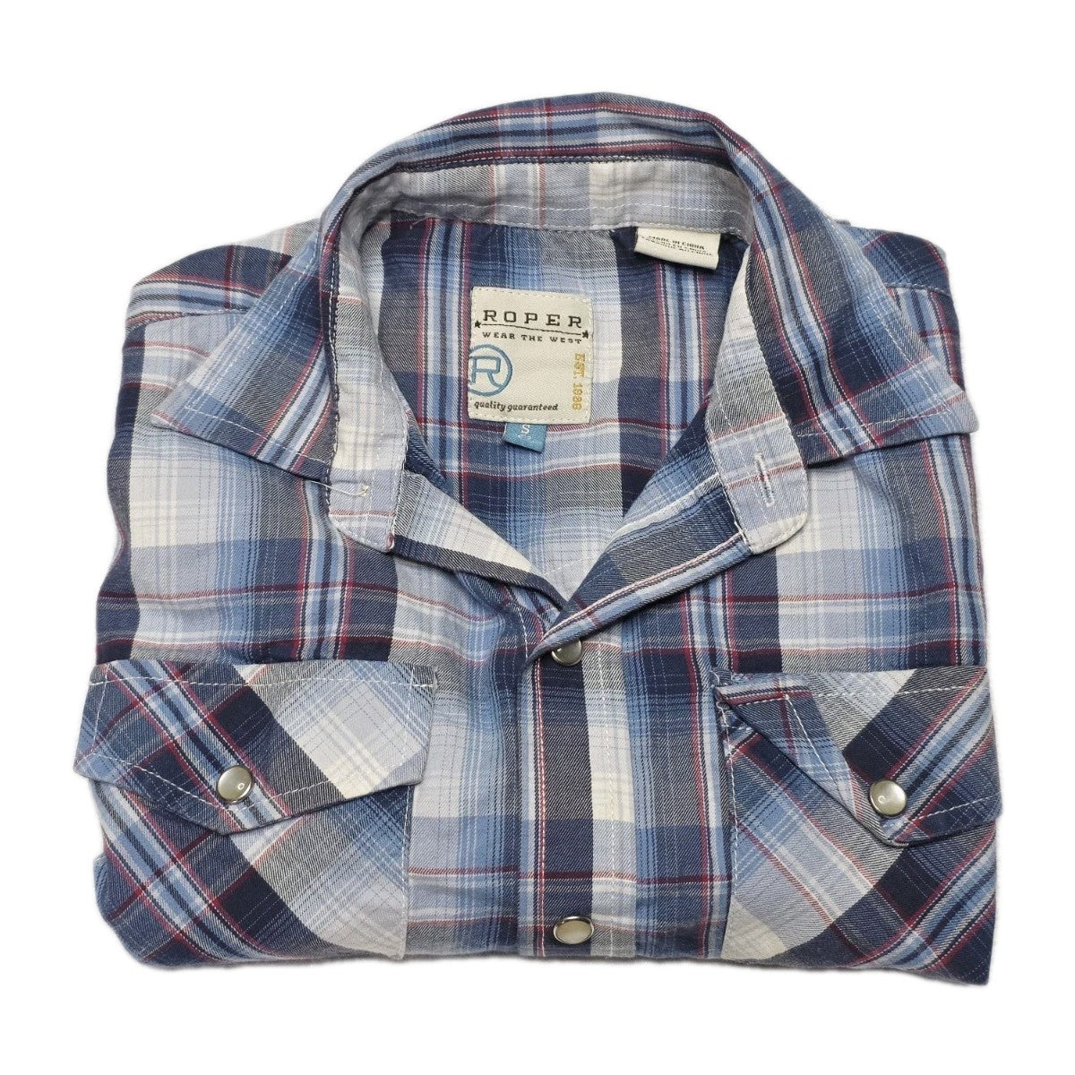 Roper Western Long Sleeve Shirt Boys Size Small 6-7