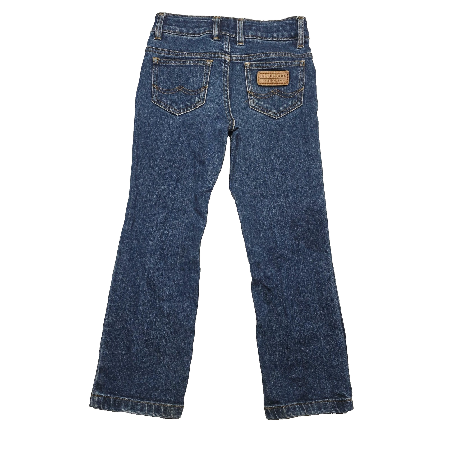 RB Sellars Jeans Boy's 5-6 Years Blue Straight Stretch Denim Workwear Casual