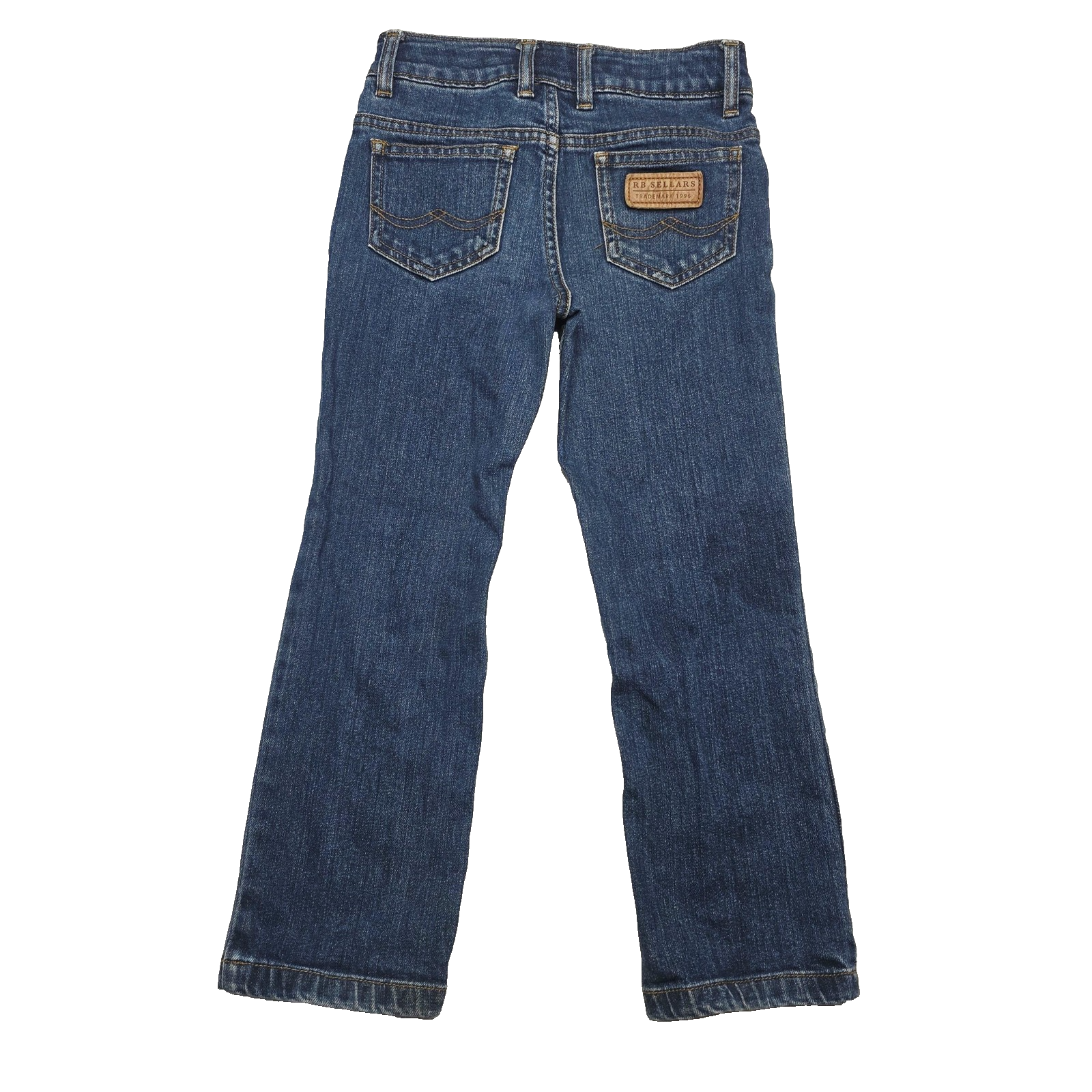 RB Sellars Jeans Boy's 5-6 Years Blue Straight Stretch Denim Workwear Casual
