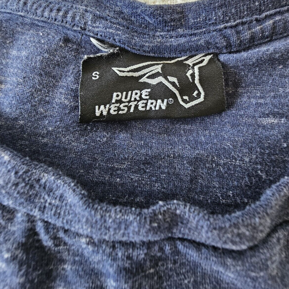 Pure Western Marble Mens T-Shirt Size Small