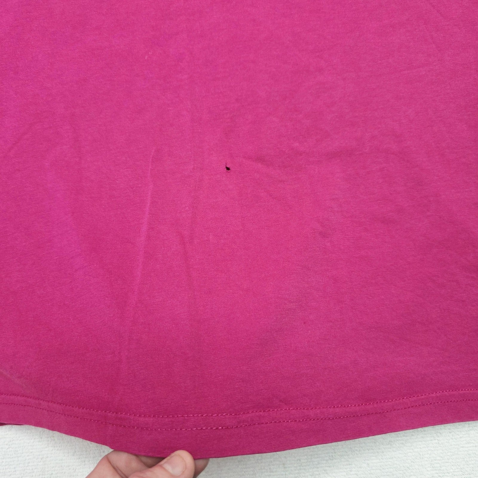 Ringers Western T-Shirt Women's 18 Pink Logo Back Print Cotton Casual Top
