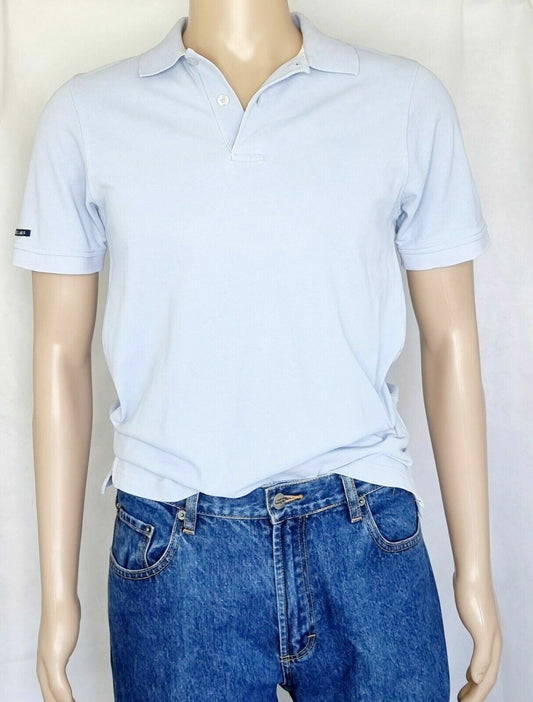RB Sellars Slim Fit Sky Blue Mens Polo Shirt Size M