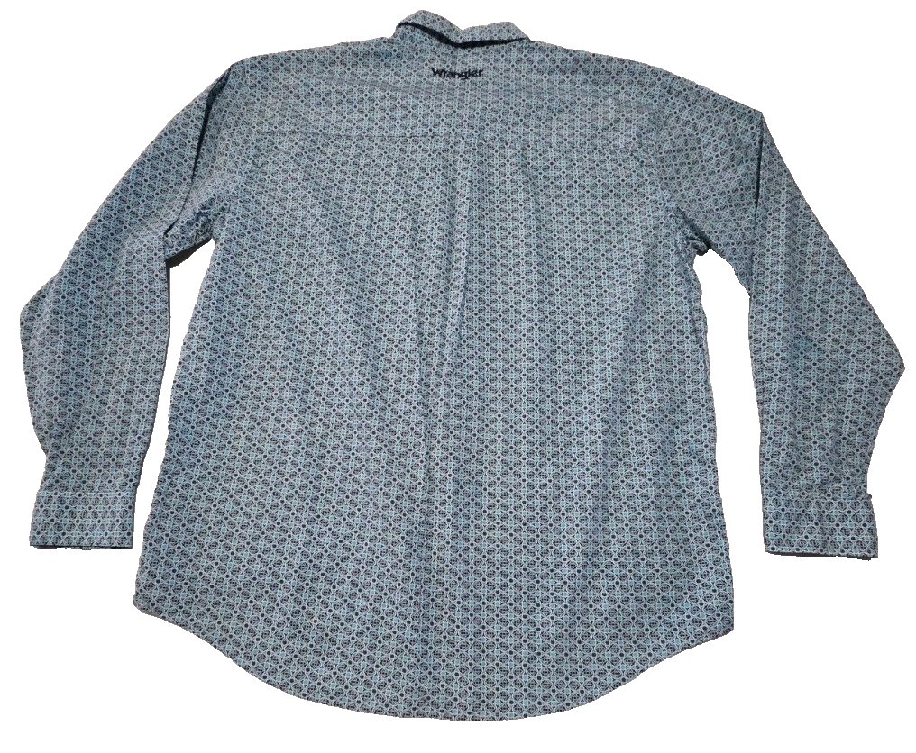 Wrangler  Campdraft Long Sleeve Dress Shirt Men's Size XL