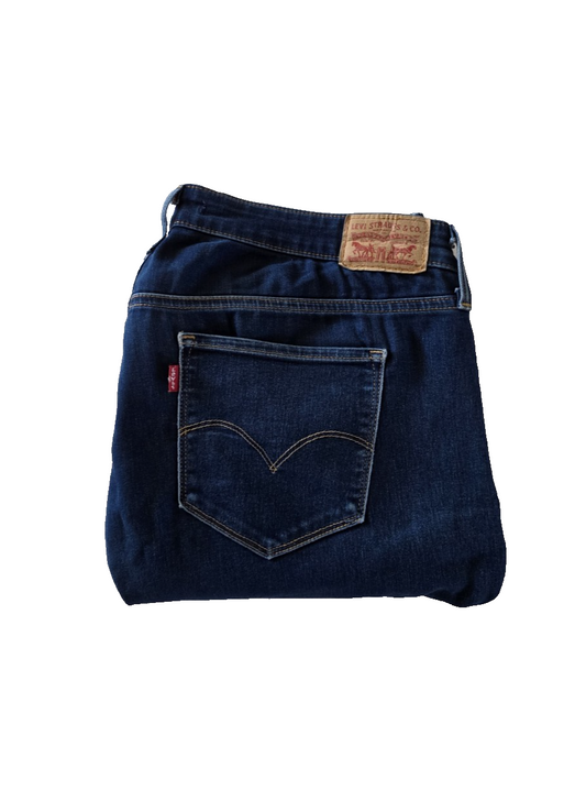 Levi's 311 Shaping Skinny Ladies Dark Denim Jeans Size 18W