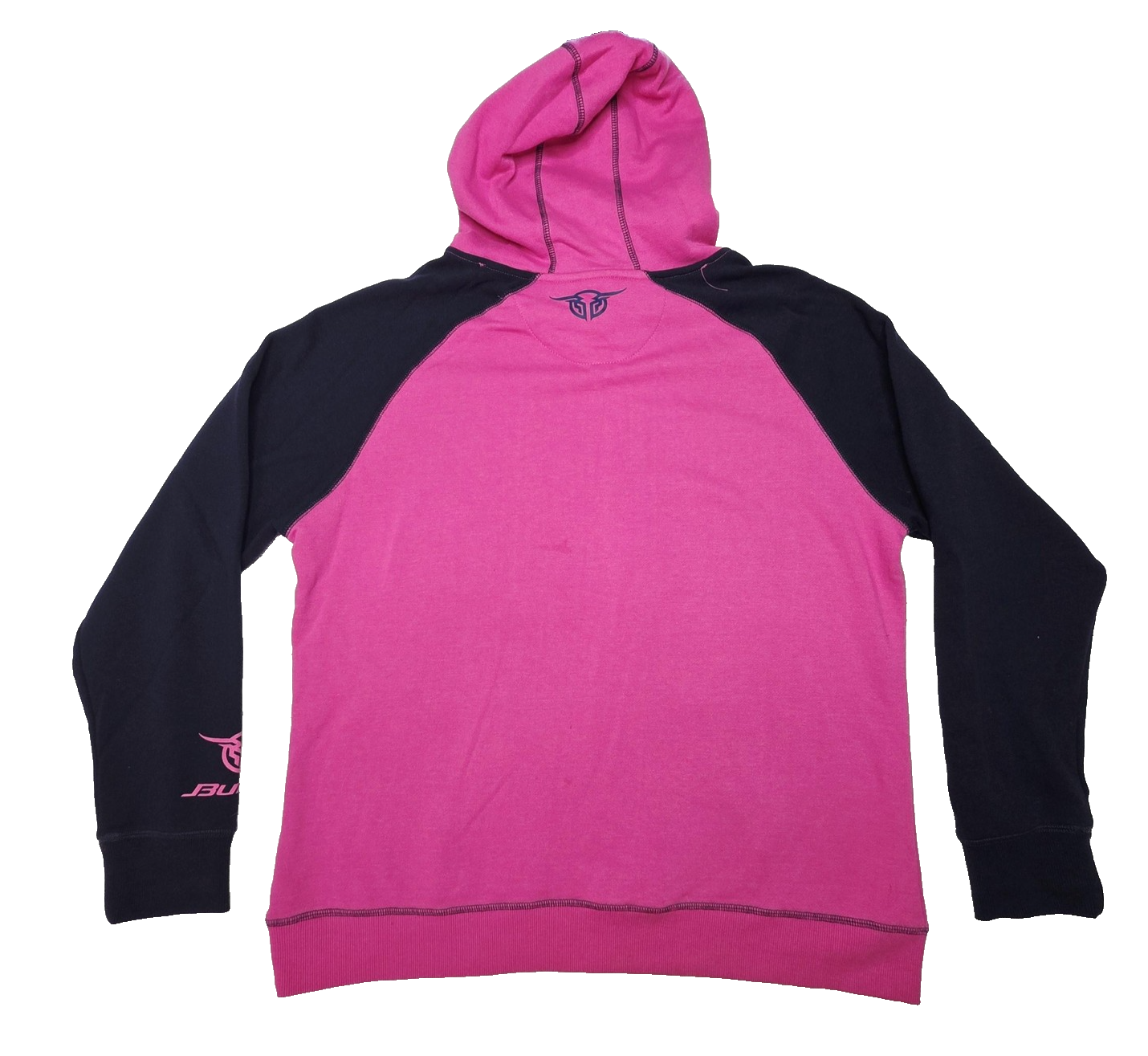 Bullzye Jumper Women's 20 Pink Hooded Fleece Pullover Bullzye Original Logo
