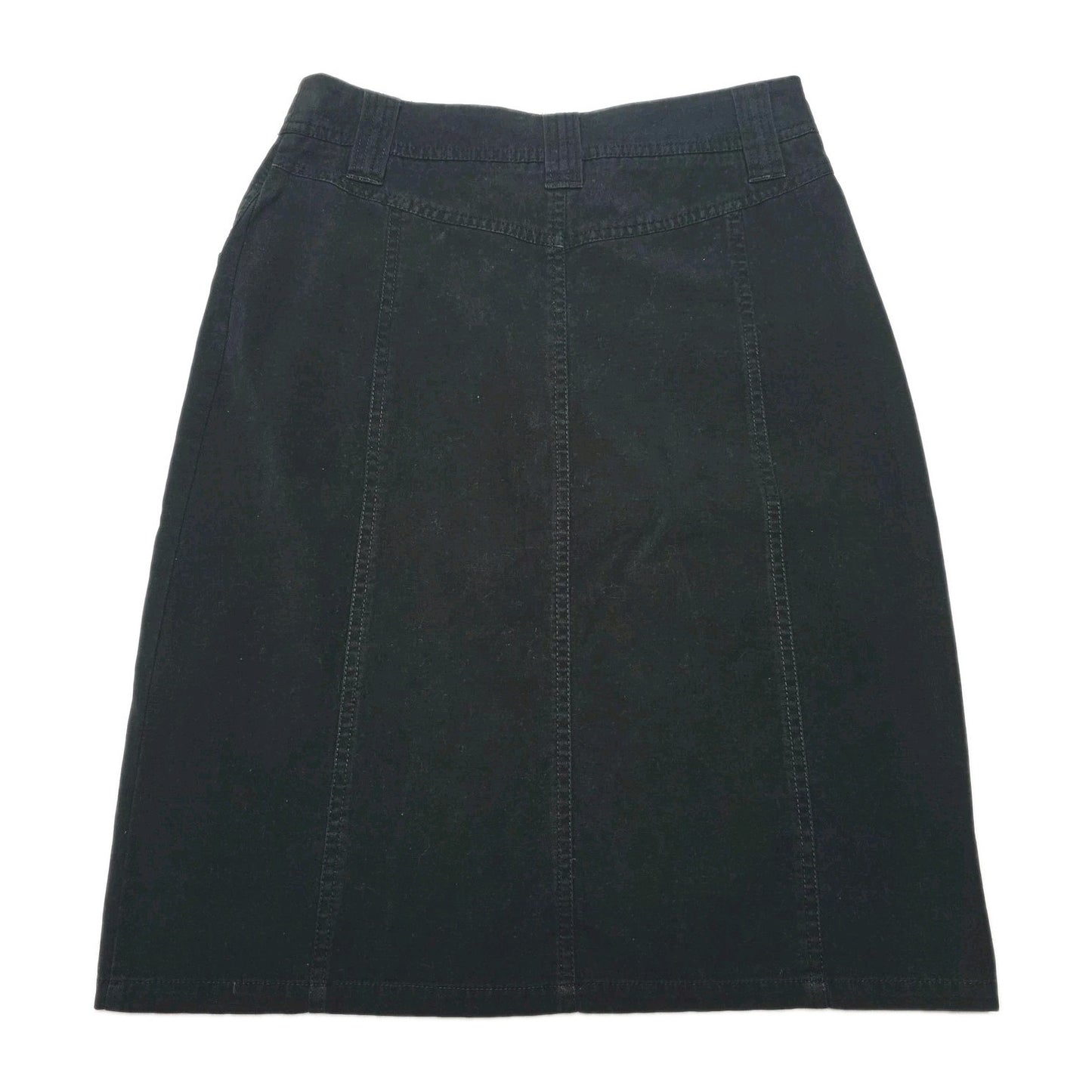 R.M. Williams Skirt Women's 8 Black Denim A-Line Knee Length Casual Workwear