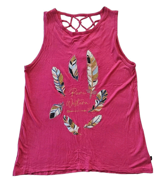 Pure Western Rodeo Singlet Shirt Ladies Size 16