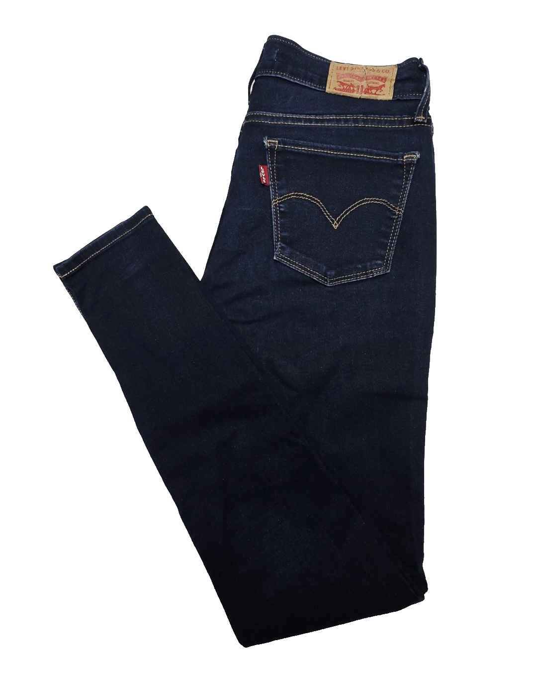 Levi's Jeans Women's 27 x 30 Blue Dark Wash 710 Super Skinny Mid Rise Stretch