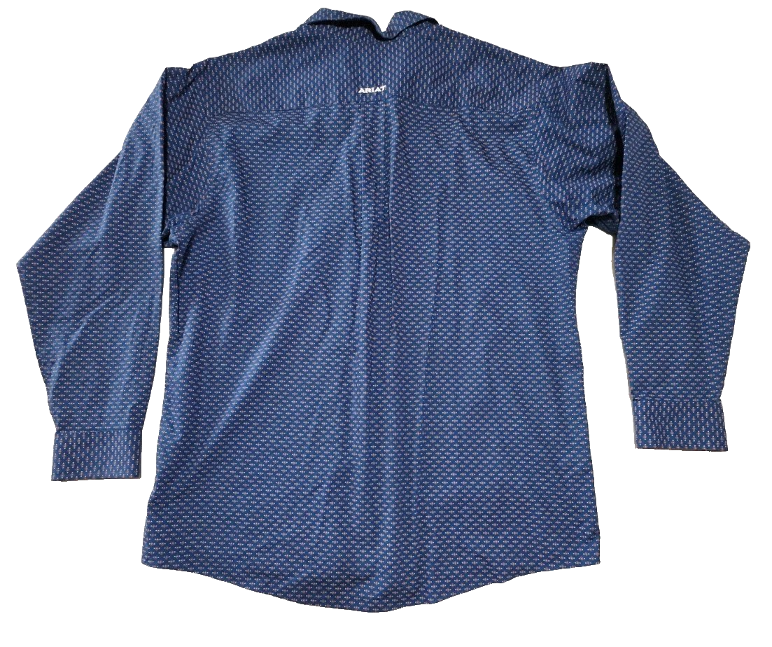 Ariat Fitted Wrinkle Free Long Sleeve Mens Shirt Size 2XL
