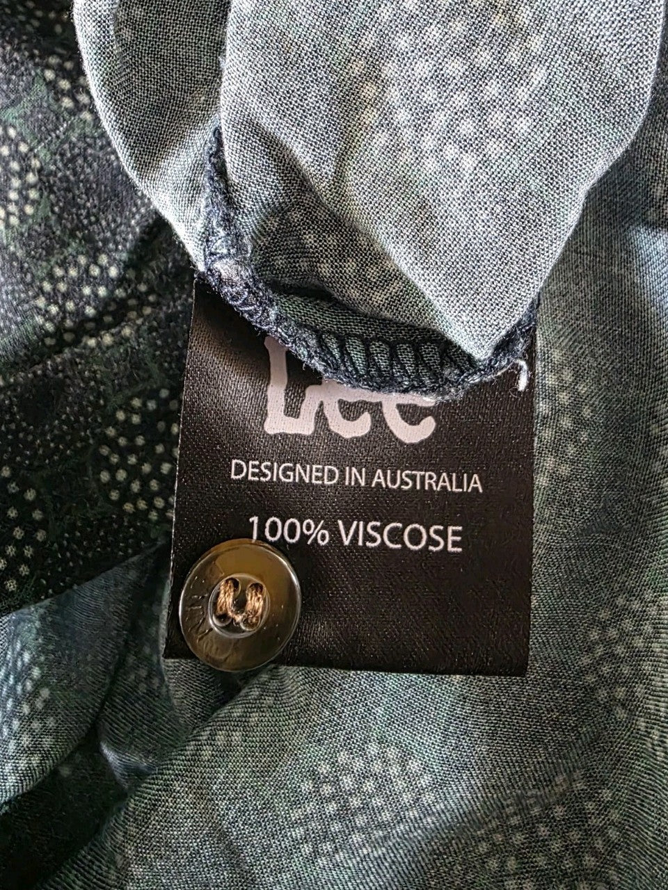 LEE Mens Short Sleeve Shirt Size M.