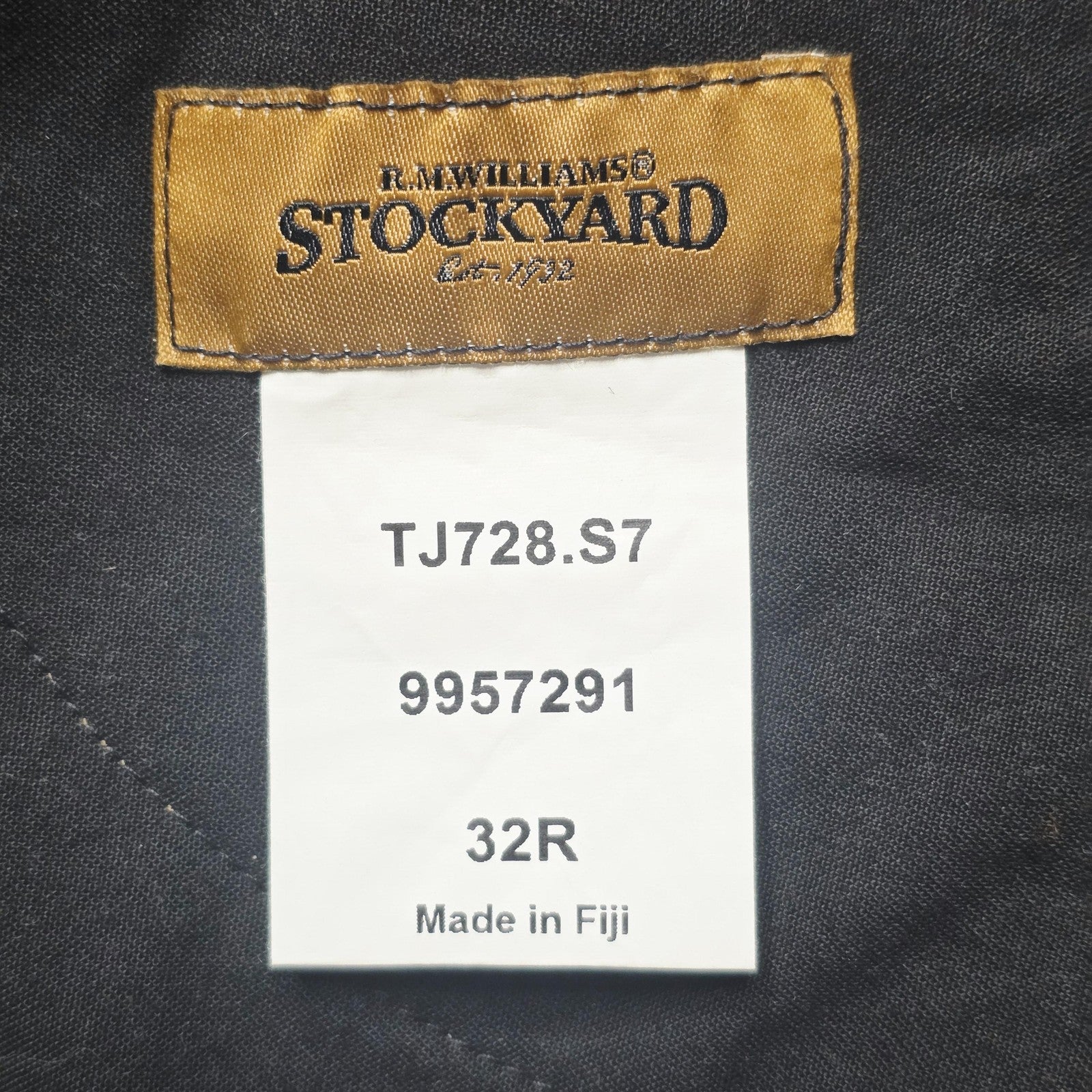 R.M. Williams Stockyard Jeans Men's 32 x 32 Brown Straight Regular Cotton