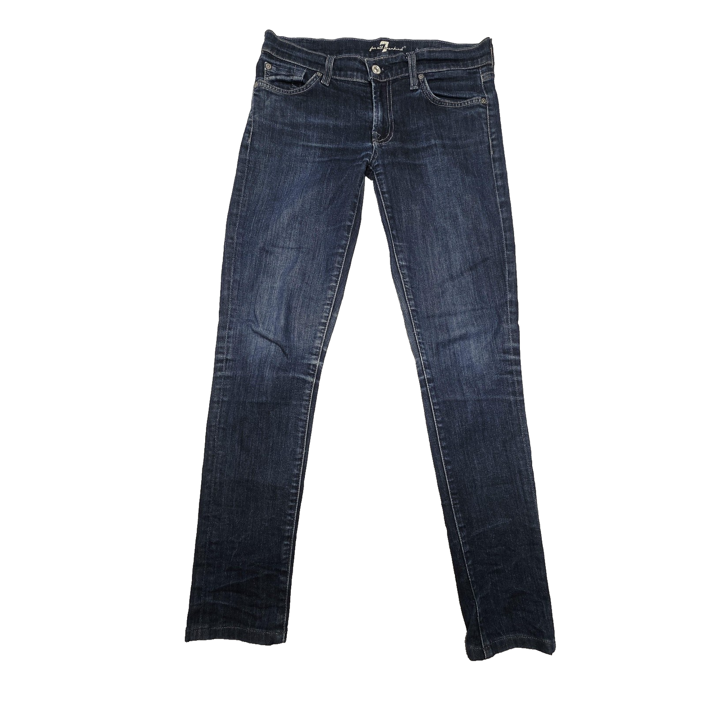 7 For All Mankind Jeans Women's 28 x 29 Blue Roxanne Skinny Dark Wash