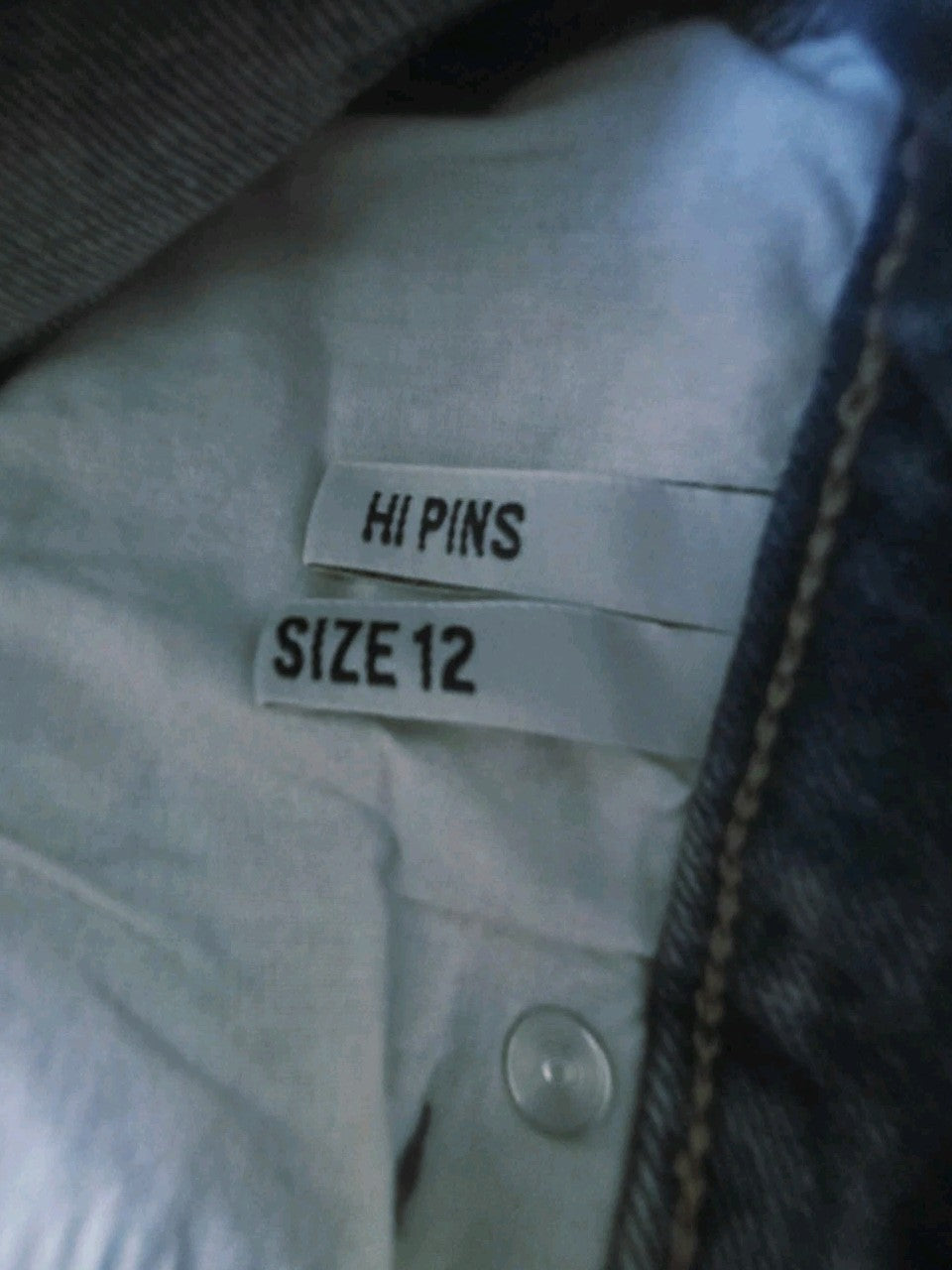 Wrangler Hi Pins Ladies Jeans Size 12