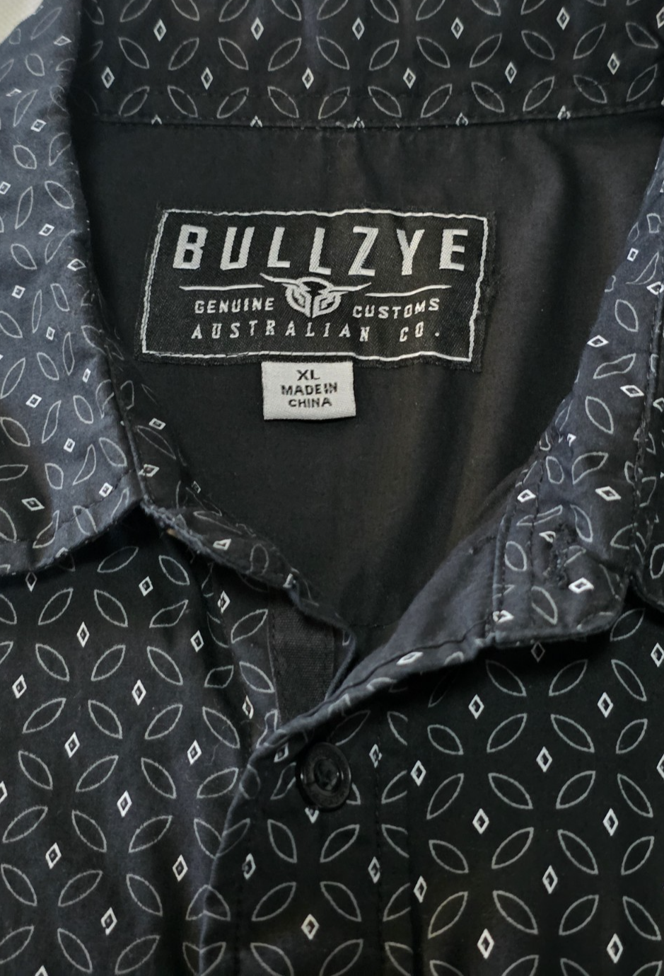 Bullzye Western Short Sleeve Mens Shirt Size XL