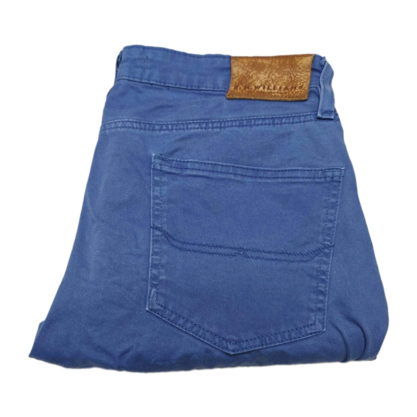 R.M. Williams Shorts Men's 31 Blue Cotton Stretch Denim Bermuda Casual Summer