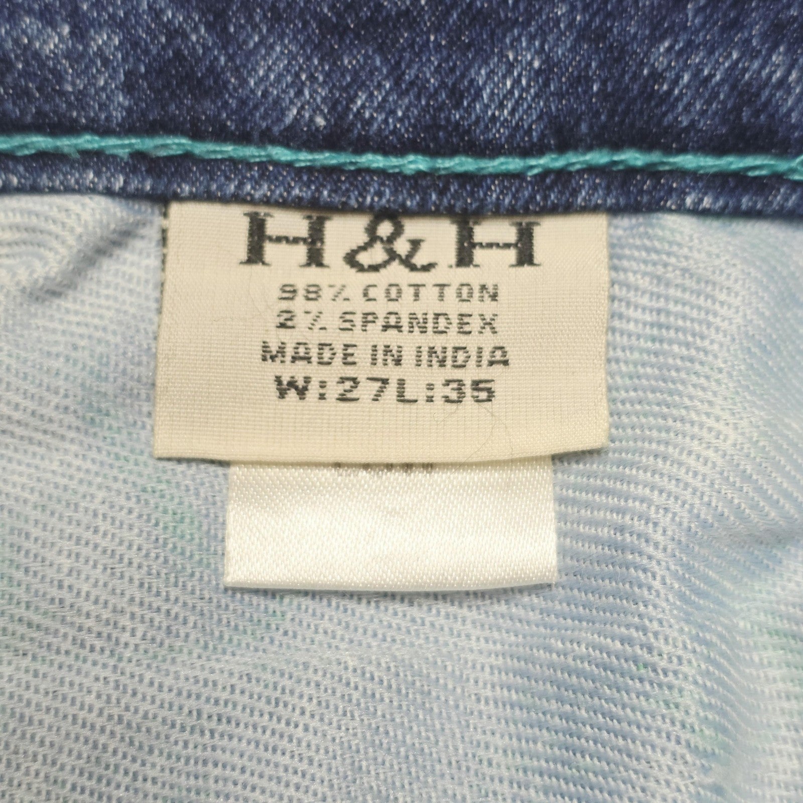 Hitchley & Harrow Jeans Women's 27x35 Blue Bootcut Denim Embroidered Pockets