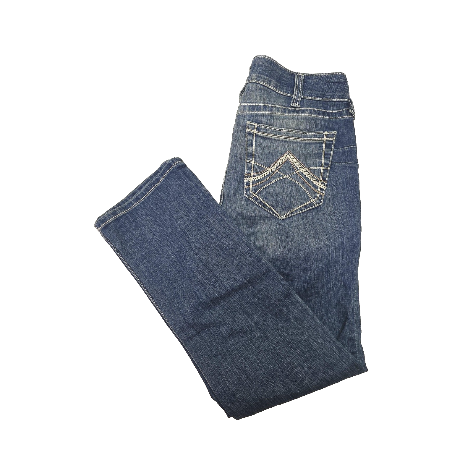 Ariat Jeans Women's 31S Blue R.E.A.L. Straight Icon Rainstorm Denim 10017217