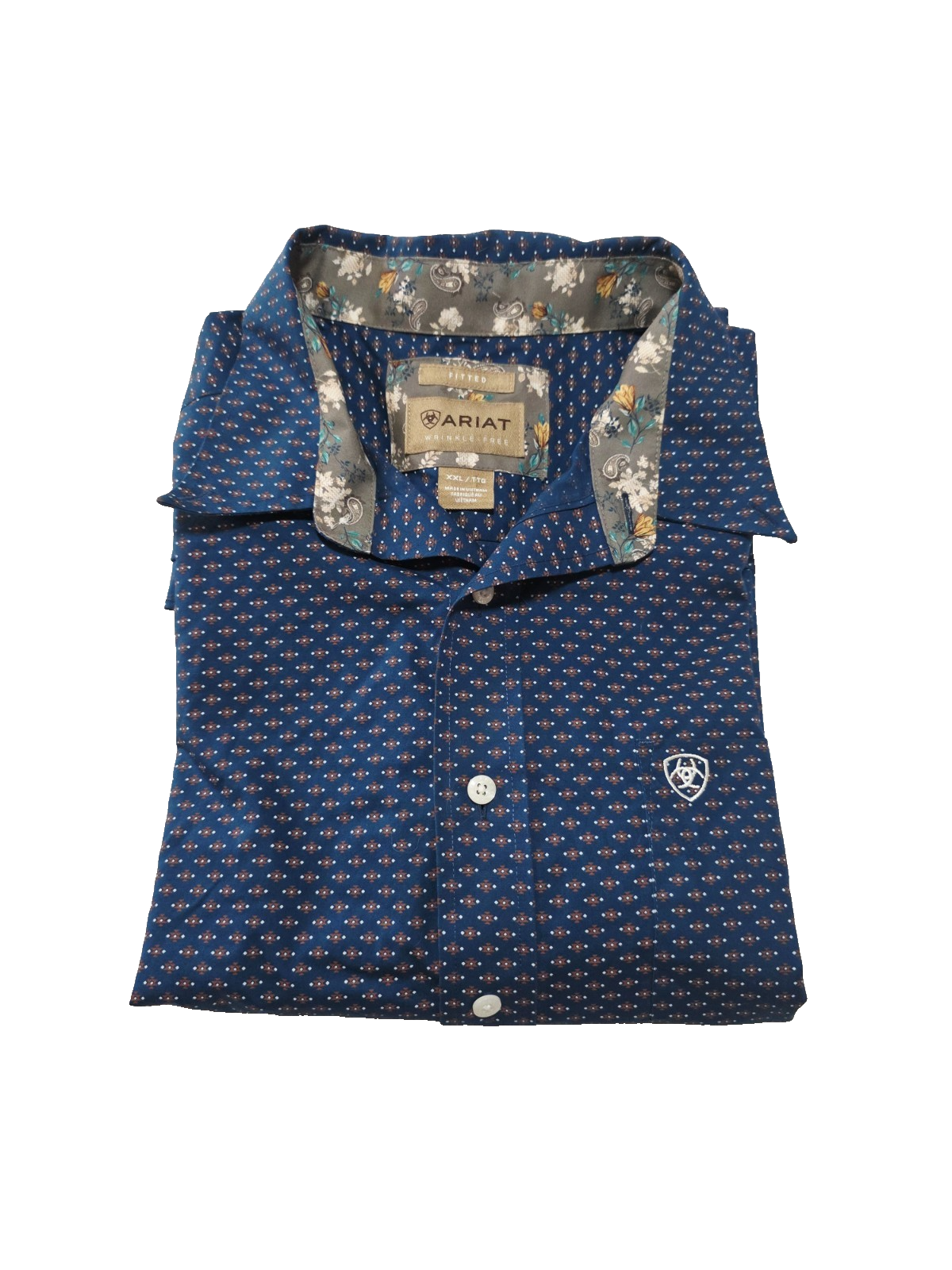 Ariat Fitted Wrinkle Free Long Sleeve Mens Shirt Size 2XL
