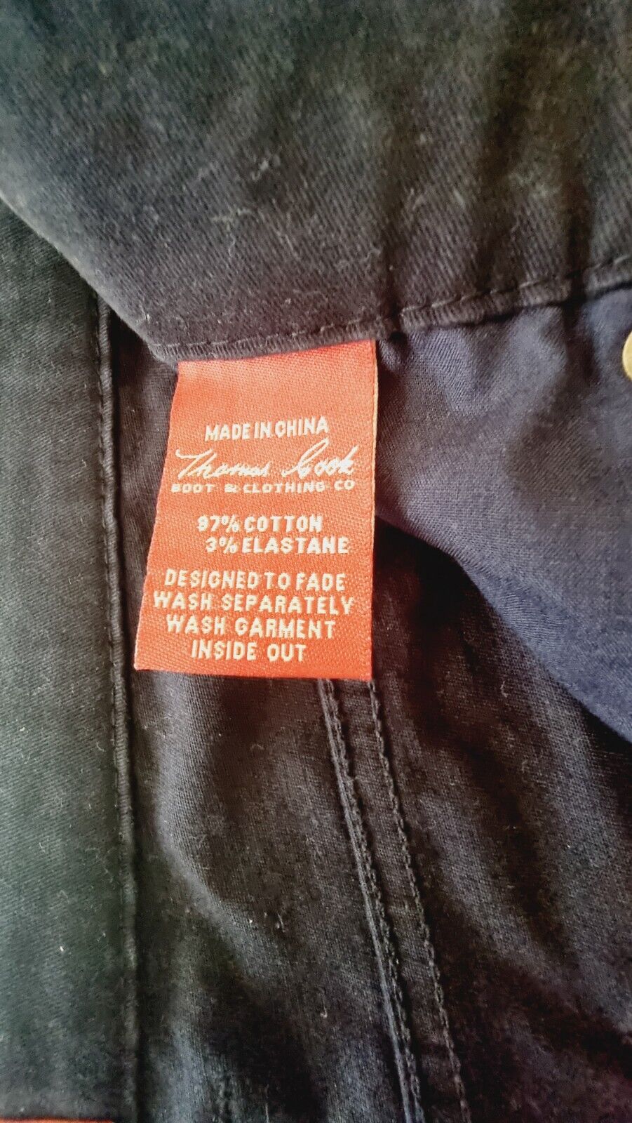 Thomas Cook Genuine Comfort Waist Navy Pants Men's Size 36x28