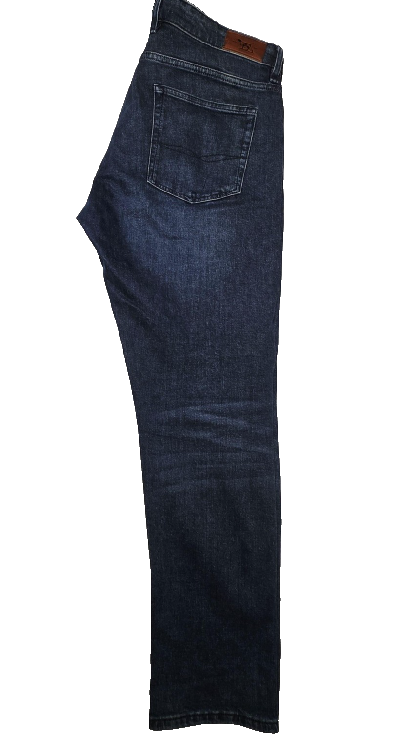 Rodd & Gunn Jeans Mens 36R Blue Straight Regular Stretch Denim Made In Italy