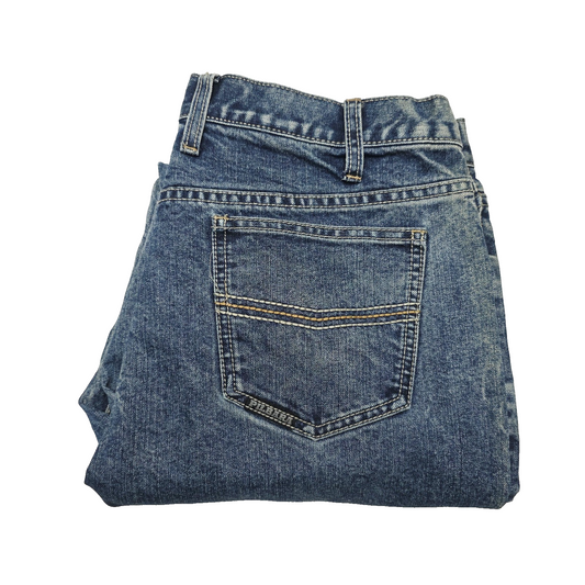 Ritemate Pilbara Western Brahman Jeans Mens 33x32 Blue Straight Regular Stretch