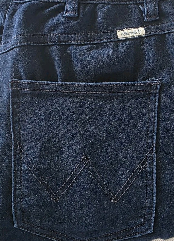 Wrangler Hi Pins Ladies Navy Pants Size 12