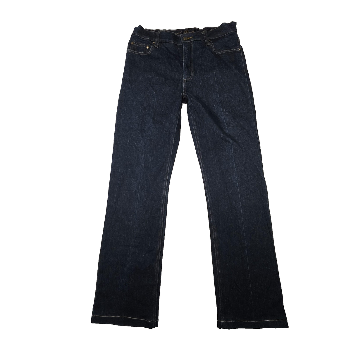 R.M. Williams Jeans Women's 31x29 Blue Straight Stretch Denim Pockets Logo