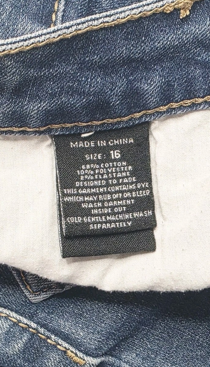 Pure Western Mini Soft Denim Skirt Ladies Size 16